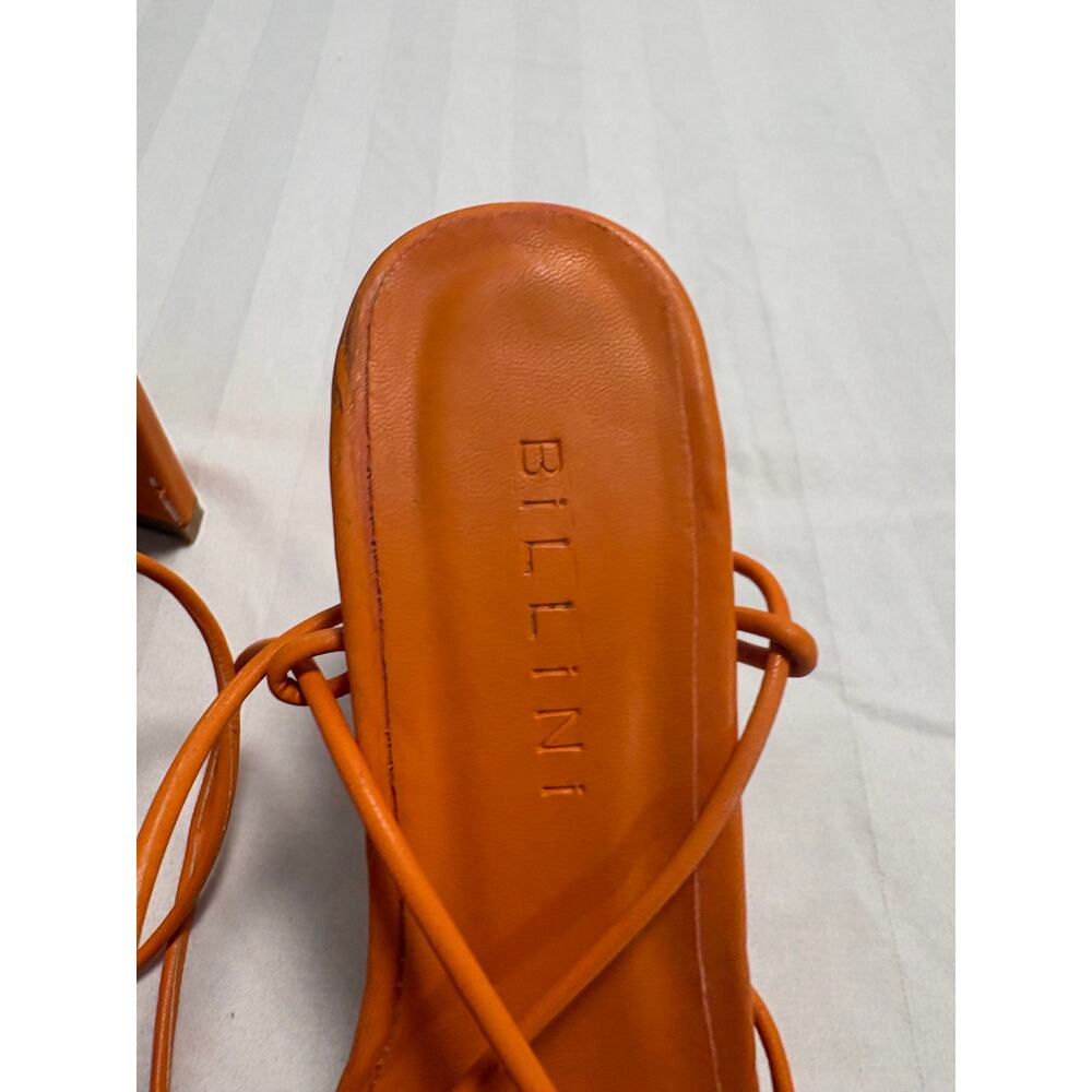 Billini Orange Lace-Up Heels (Size 7) - Picture 2 of 4